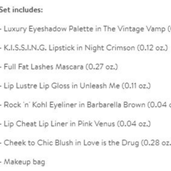 Charlotte Tilbury "Vintage Vamp" Makeup Bag Gift Set New in Original Packaging - Picture 2 of 3